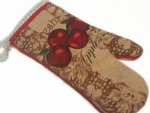 Red Apple Oven Potholder Mitt,Hanging,Glove,Fancy